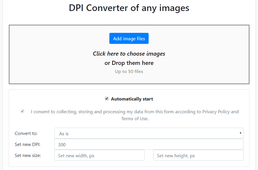 Online DPI Converter